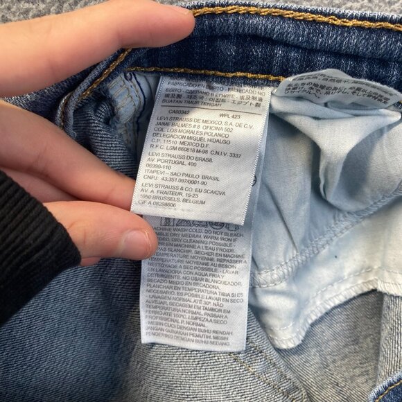 Levis 529 Blue Jeans Size 16 MMid Rise Curvy Bootcut Stretch Denim,Casual - Picture 11 of 13